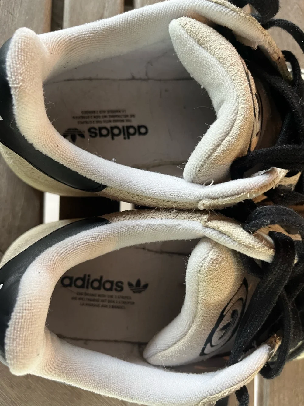Women’s Adidas Campus Suede Sneakers Beige with Black Stripes